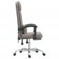 vidaXL Bürostuhl mit Massagefunktion Taupe Stoff vidaXL Bürostuhl mit Massagefunktion Taupe Stoff