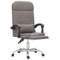 vidaXL Bürostuhl mit Massagefunktion Taupe Stoff vidaXL Bürostuhl mit Massagefunktion Taupe Stoff