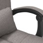vidaXL Bürostuhl mit Massagefunktion Taupe Stoff vidaXL Bürostuhl mit Massagefunktion Taupe Stoff