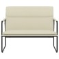 vidaXL Sitzbank Creme 100x64x80 cm Kunstleder vidaXL Sitzbank Creme 100x64x80 cm Kunstleder