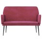 vidaXL Sitzbank Weinrot 108x79x79 cm Samt vidaXL Sitzbank Weinrot 108x79x79 cm Samt