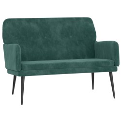 vidaXL Sitzbank Dunkelgrün 108x79x79 cm Samt