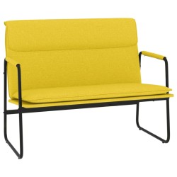 vidaXL Sitzbank Hellgelb 100x64x80 cm Stoff