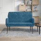 vidaXL Sitzbank Blau 108x79x79 cm Samt vidaXL Sitzbank Blau 108x79x79 cm Samt