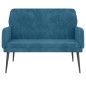 vidaXL Sitzbank Blau 108x79x79 cm Samt vidaXL Sitzbank Blau 108x79x79 cm Samt