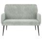 vidaXL Sitzbank Hellgrau 108x79x79 cm Samt vidaXL Sitzbank Hellgrau 108x79x79 cm Samt