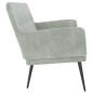 vidaXL Sitzbank Hellgrau 108x79x79 cm Samt vidaXL Sitzbank Hellgrau 108x79x79 cm Samt