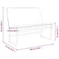 vidaXL Sitzbank Dunkelgrün 100x75x76 cm Stoff vidaXL Sitzbank Dunkelgrün 100x75x76 cm Stoff