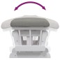 vidaXL Schaukelsessel mit Hocker Gleitend Hellgrau Stoff vidaXL Schaukelsessel mit Hocker Gleitend Hellgrau Stoff