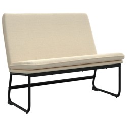 vidaXL Sitzbank Creme 100x75x76 cm Stoff