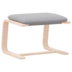vidaXL Fußhocker Hellgrau 51x41x40 cm Stoff