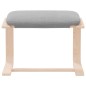 vidaXL Fußhocker Hellgrau 51x41x40 cm Stoff vidaXL Fußhocker Hellgrau 51x41x40 cm Stoff