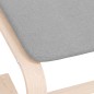 vidaXL Fußhocker Hellgrau 51x41x40 cm Stoff vidaXL Fußhocker Hellgrau 51x41x40 cm Stoff