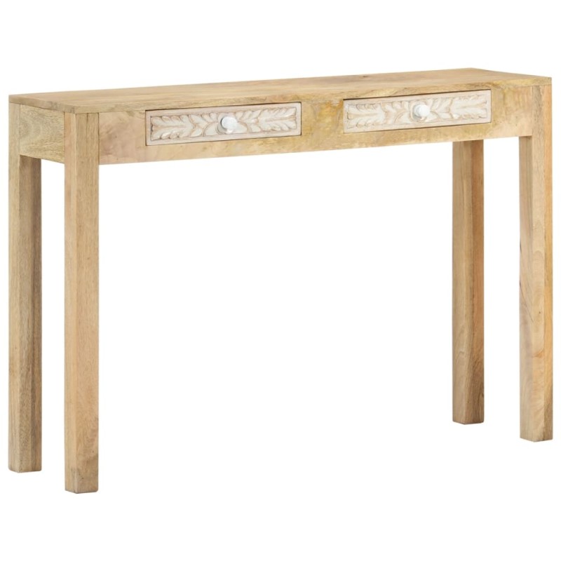 vidaXL Konsolentisch 110x30x75 cm Gebleichtes Massivholz Mango vidaXL Konsolentisch 110x30x75 cm Gebleichtes Massivholz Mango