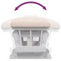 vidaXL Schaukelsessel mit Hocker Gleitend Hellrosa Stoff vidaXL Schaukelsessel mit Hocker Gleitend Hellrosa Stoff