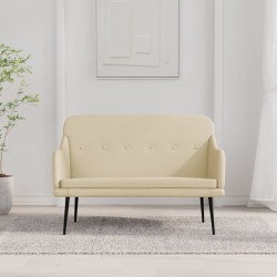 vidaXL Sitzbank Creme 110x76x80 cm Stoff