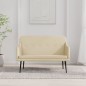 vidaXL Sitzbank Creme 110x76x80 cm Stoff vidaXL Sitzbank Creme 110x76x80 cm Stoff