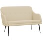 vidaXL Sitzbank Creme 110x76x80 cm Stoff vidaXL Sitzbank Creme 110x76x80 cm Stoff