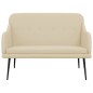 vidaXL Sitzbank Creme 110x76x80 cm Stoff vidaXL Sitzbank Creme 110x76x80 cm Stoff
