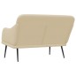 vidaXL Sitzbank Creme 110x76x80 cm Stoff vidaXL Sitzbank Creme 110x76x80 cm Stoff