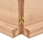 Waschtischplatte Hellbraun 120x40x6 cm Massivholz Behandelt Waschtischplatte Hellbraun 120x40x6 cm Massivholz Behandelt