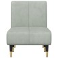 vidaXL Chaiselongue Hellgrau Samt vidaXL Chaiselongue Hellgrau Samt