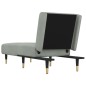 vidaXL Chaiselongue Hellgrau Samt vidaXL Chaiselongue Hellgrau Samt