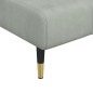 vidaXL Chaiselongue Hellgrau Samt vidaXL Chaiselongue Hellgrau Samt