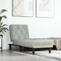 vidaXL Chaiselongue Hellgrau Samt vidaXL Chaiselongue Hellgrau Samt