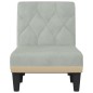 vidaXL Chaiselongue Hellgrau Samt vidaXL Chaiselongue Hellgrau Samt