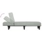 vidaXL Chaiselongue Hellgrau Samt vidaXL Chaiselongue Hellgrau Samt