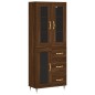 vidaXL Highboard Braun Eichen-Optik 69,5x34x180 cm Holzwerkstoff vidaXL Highboard Braun Eichen-Optik 69,5x34x180 cm Holzwerkstoff
