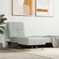 vidaXL Chaiselongue Hellgrau Samt vidaXL Chaiselongue Hellgrau Samt