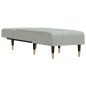 vidaXL Chaiselongue Hellgrau Samt vidaXL Chaiselongue Hellgrau Samt