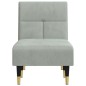 vidaXL Chaiselongue Hellgrau Samt vidaXL Chaiselongue Hellgrau Samt