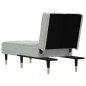 vidaXL Chaiselongue Hellgrau Samt vidaXL Chaiselongue Hellgrau Samt