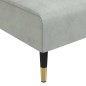 vidaXL Chaiselongue Hellgrau Samt vidaXL Chaiselongue Hellgrau Samt