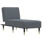 vidaXL Chaiselongue Dunkelgrau Samt vidaXL Chaiselongue Dunkelgrau Samt