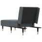 vidaXL Chaiselongue Dunkelgrau Samt vidaXL Chaiselongue Dunkelgrau Samt