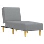 vidaXL Chaiselongue Hellgrau Stoff vidaXL Chaiselongue Hellgrau Stoff