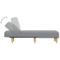 vidaXL Chaiselongue Hellgrau Stoff vidaXL Chaiselongue Hellgrau Stoff