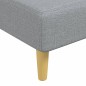 vidaXL Chaiselongue Hellgrau Stoff vidaXL Chaiselongue Hellgrau Stoff