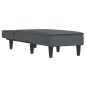 vidaXL Chaiselongue Dunkelgrau Samt vidaXL Chaiselongue Dunkelgrau Samt