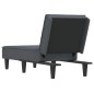 vidaXL Chaiselongue Dunkelgrau Samt vidaXL Chaiselongue Dunkelgrau Samt