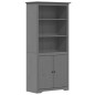 vidaXL Bücherregal BODO Grau 82x40x173 cm Massivholz Kiefer vidaXL Bücherregal BODO Grau 82x40x173 cm Massivholz Kiefer