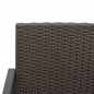 vidaXL Gartenbank 3-Sitzer mit Kissen Braun PP-Rattan vidaXL Gartenbank 3-Sitzer mit Kissen Braun PP-Rattan