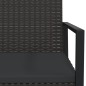 vidaXL Gartensessel mit Kissen Schwarz Poly Rattan vidaXL Gartensessel mit Kissen Schwarz Poly Rattan