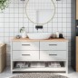 Waschtischplatte 140x50x4 cm Massivholz Unbehandelt Waschtischplatte 140x50x4 cm Massivholz Unbehandelt