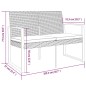 vidaXL Gartenbank 2-Sitzer mit Kissen Dunkelgrau PP-Rattan vidaXL Gartenbank 2-Sitzer mit Kissen Dunkelgrau PP-Rattan