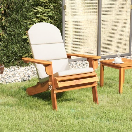 vidaXL Adirondack-Gartenstuhl mit Kissen Massivholz Akazie